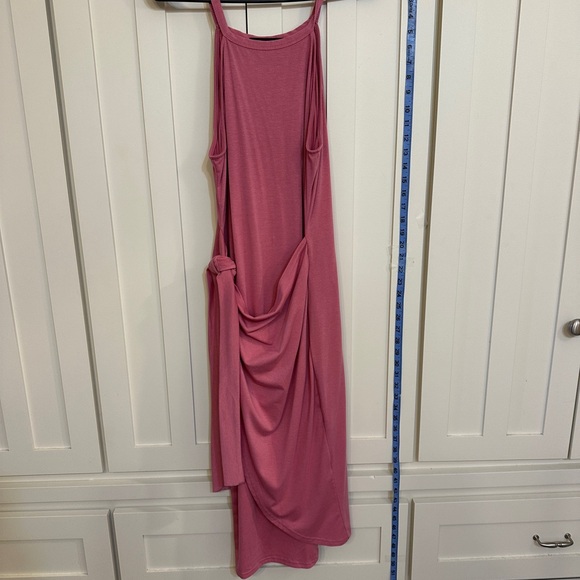 XL pink midi wrap dress - Picture 4 of 5